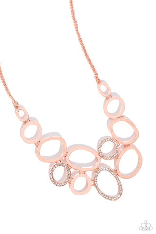 Limelight Lead - Copper Paparazzi Necklace (#5689)