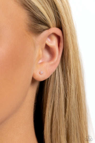 Dainty Details - Pink Paparazzi Earring (#5389)