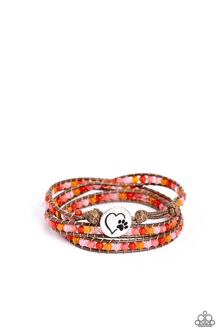 PAW-sitive Thinking - Orange Paparazzi Bracelet