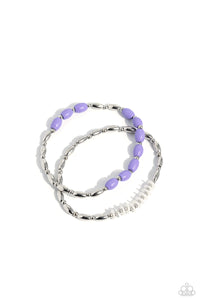 WOOD Luck - Purple Paparazzi Bracelet (#5739)