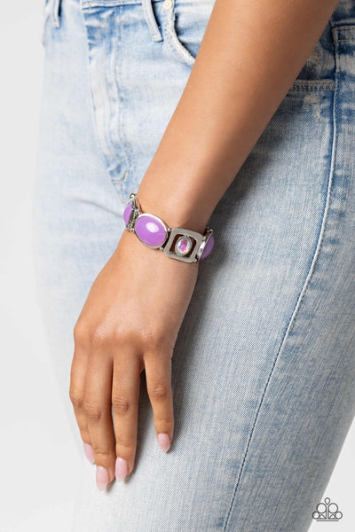 Majestic Mashup - Purple Paparazzi Bracelet (#1385)