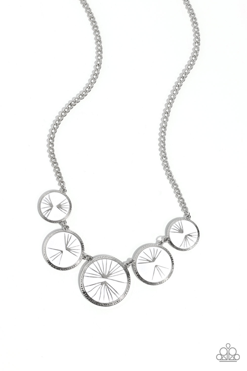 PALM Before the Storm - White Paparazzi Necklace (#5540)