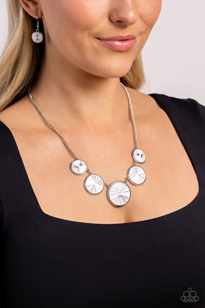 PALM Before the Storm - White Paparazzi Necklace (#5540)