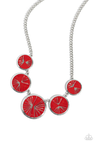 PALM Before the Storm - Red Paparazzi Necklace (#5581)