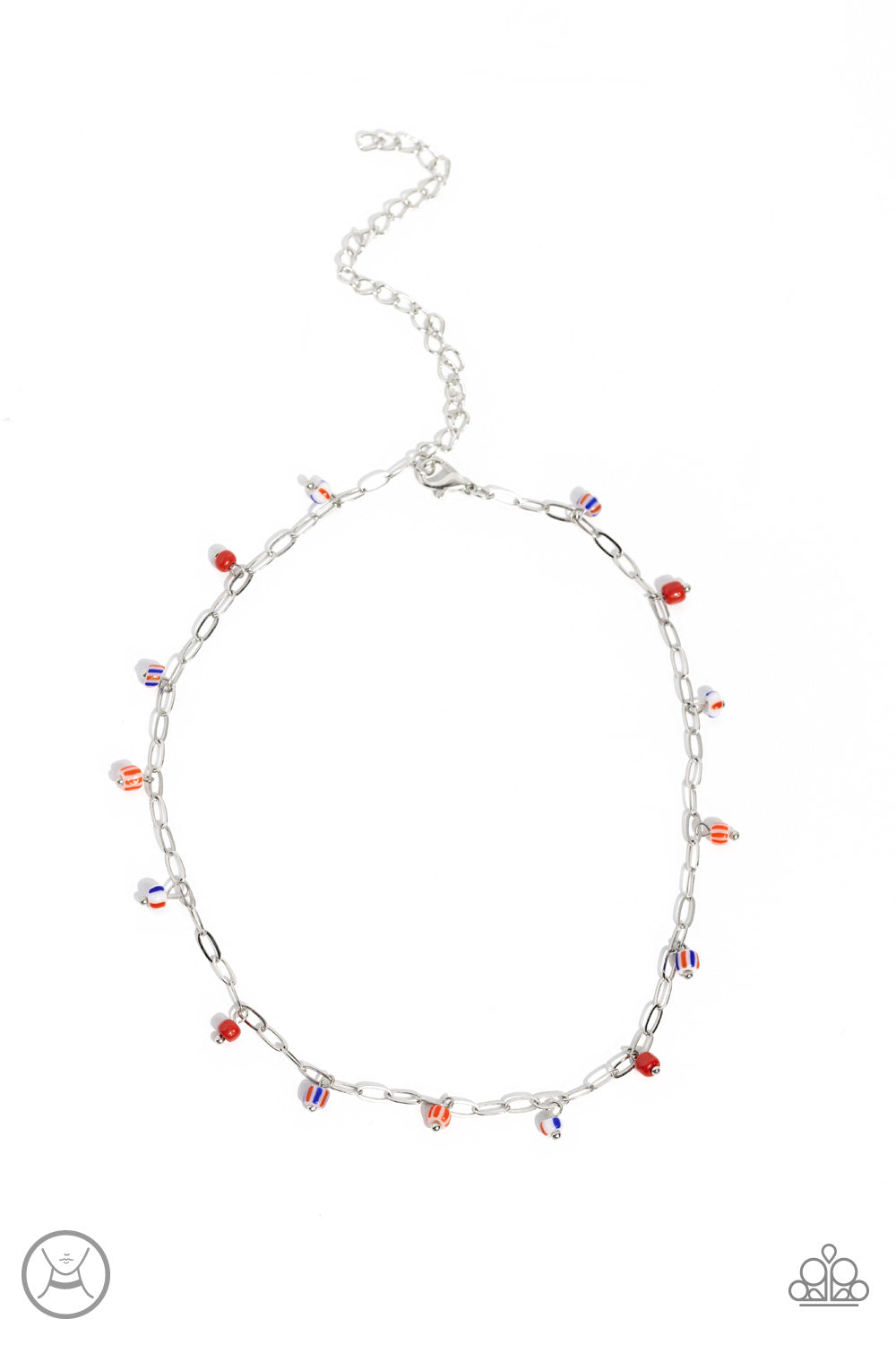 Beach Ball Bliss - Red Paparazzi Necklace (#5652)