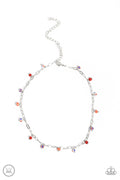 Beach Ball Bliss - Red Paparazzi Necklace (#5652)