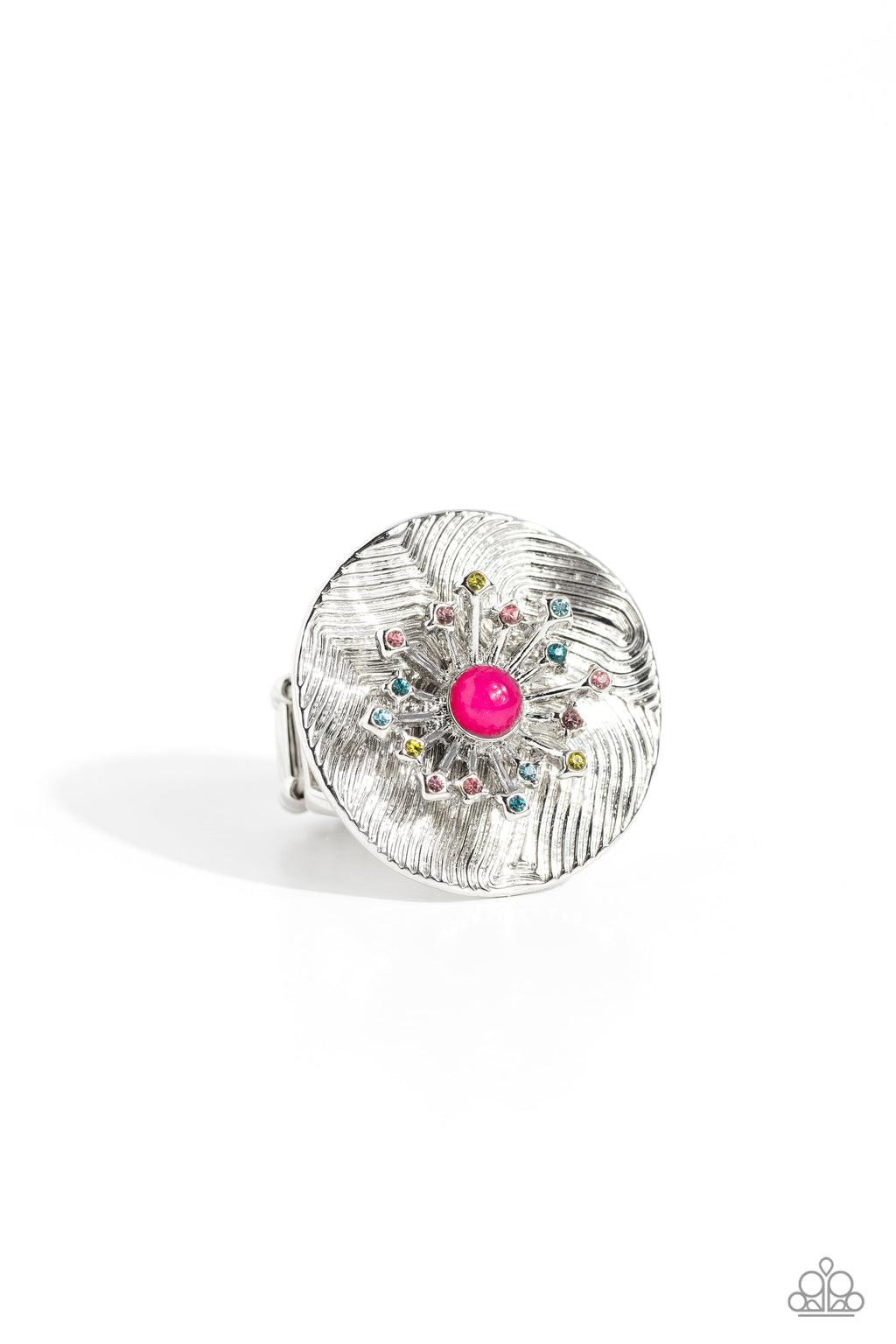 Seriously SUNBURST - Pink Paparazzi Life of the Party Ring Oct 2023 LOP18