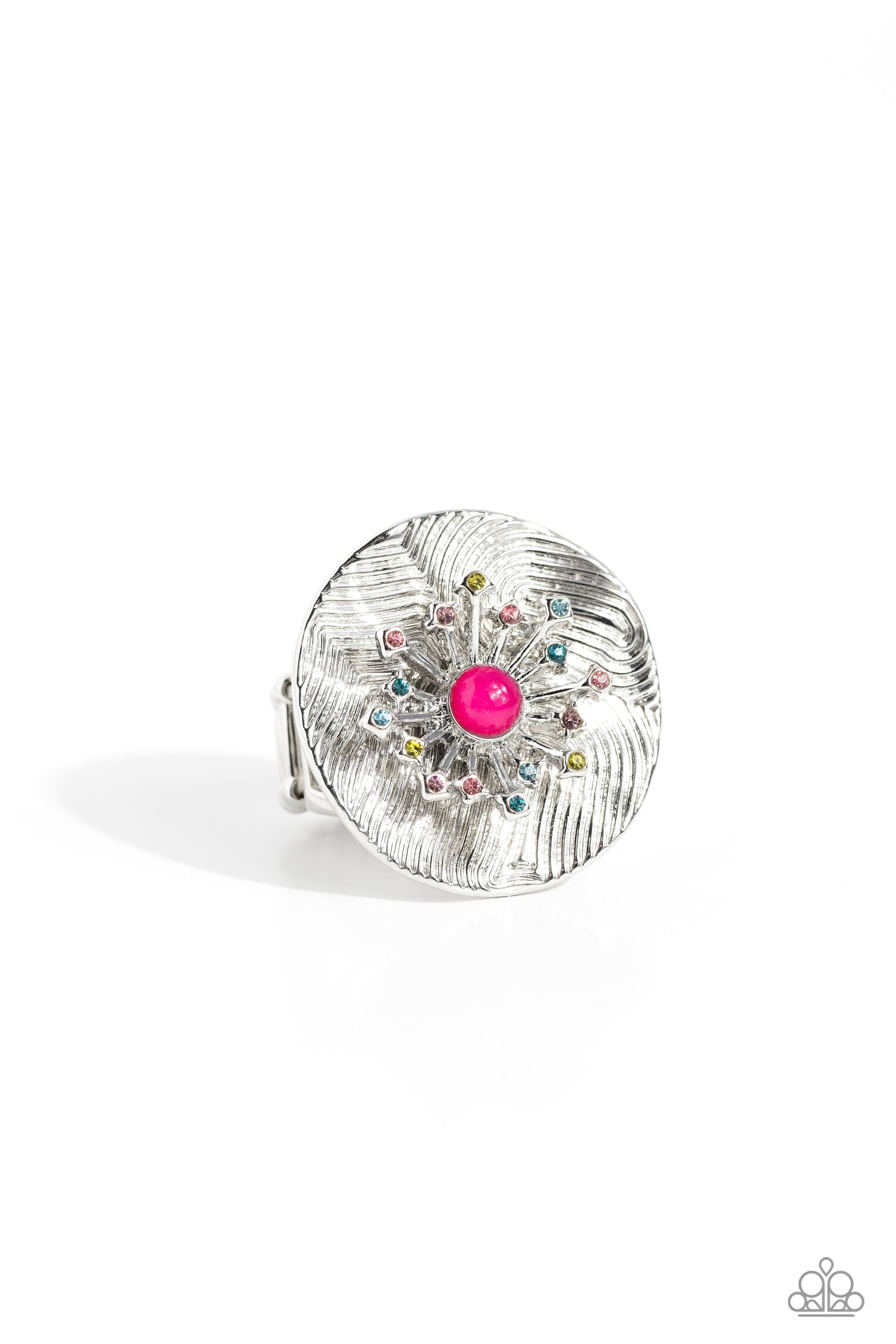 Seriously SUNBURST - Pink Paparazzi Life of the Party Ring Oct 2023 LOP18