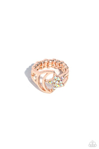 Stargazing Style - Rose Gold Paparazzi Ring (T52)