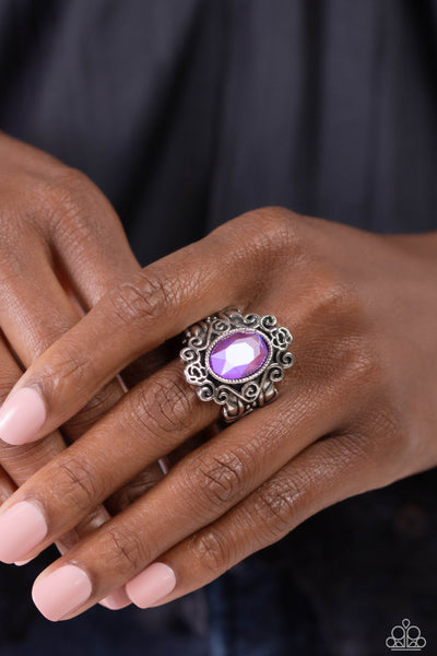 Fairytale Fanatic - Purple Paparazzi Ring (T77)