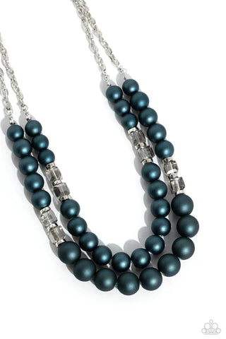 Shopaholic Season - Blu Paparazzi Necklace