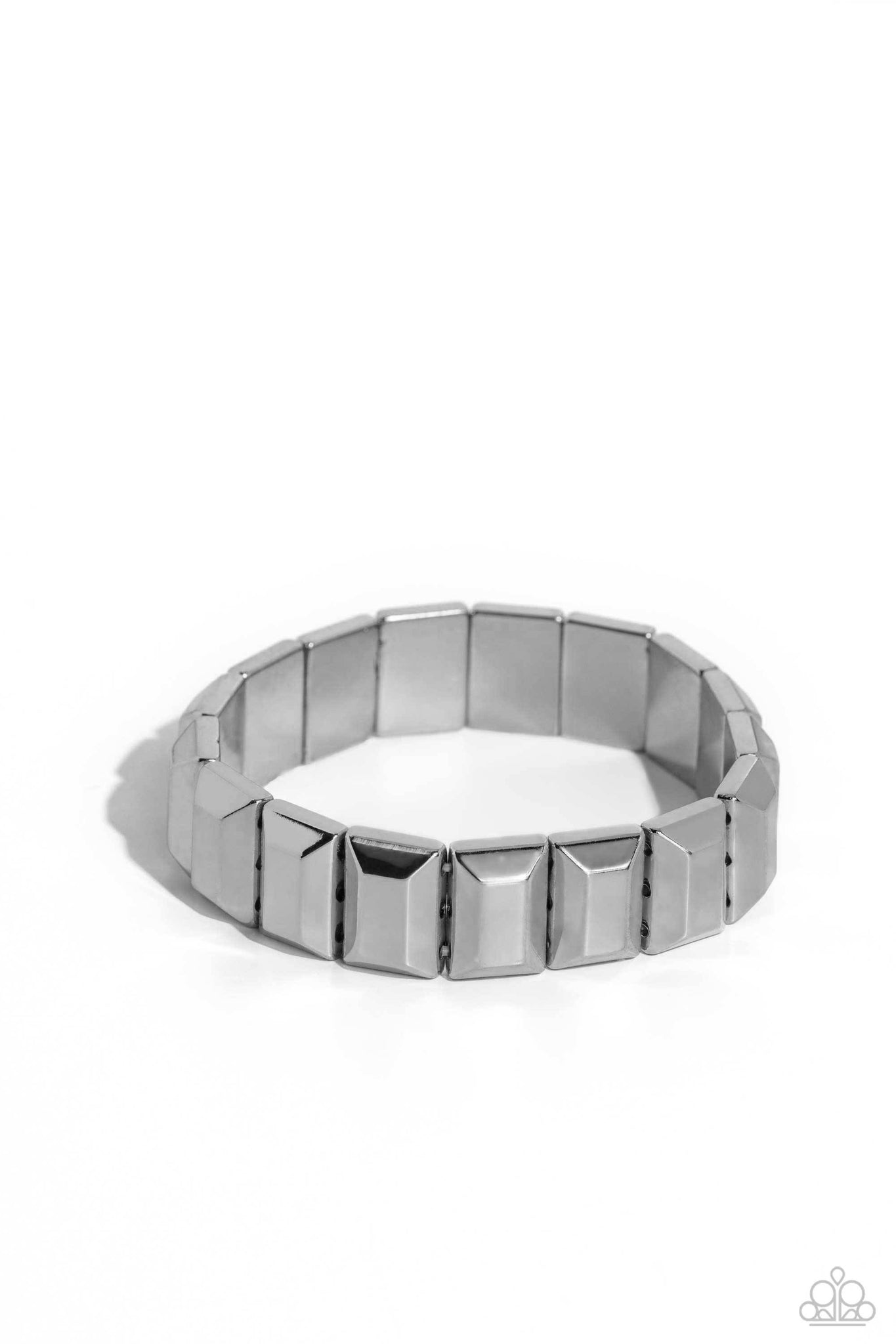 Chunky Champion - Silver Paparazzi Bracelet (#876)