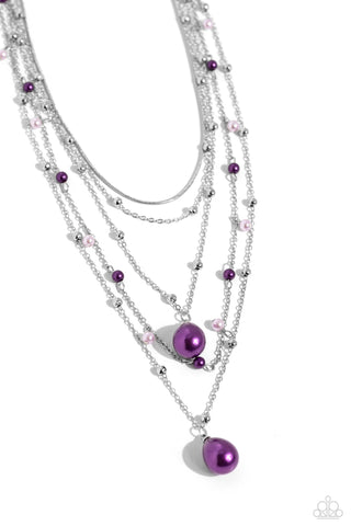 SASS with Flying Colors - Purple Paparazzi Necklace
