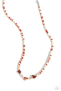 Naturally Notorious - Orange Paparazzi Necklace (S059)