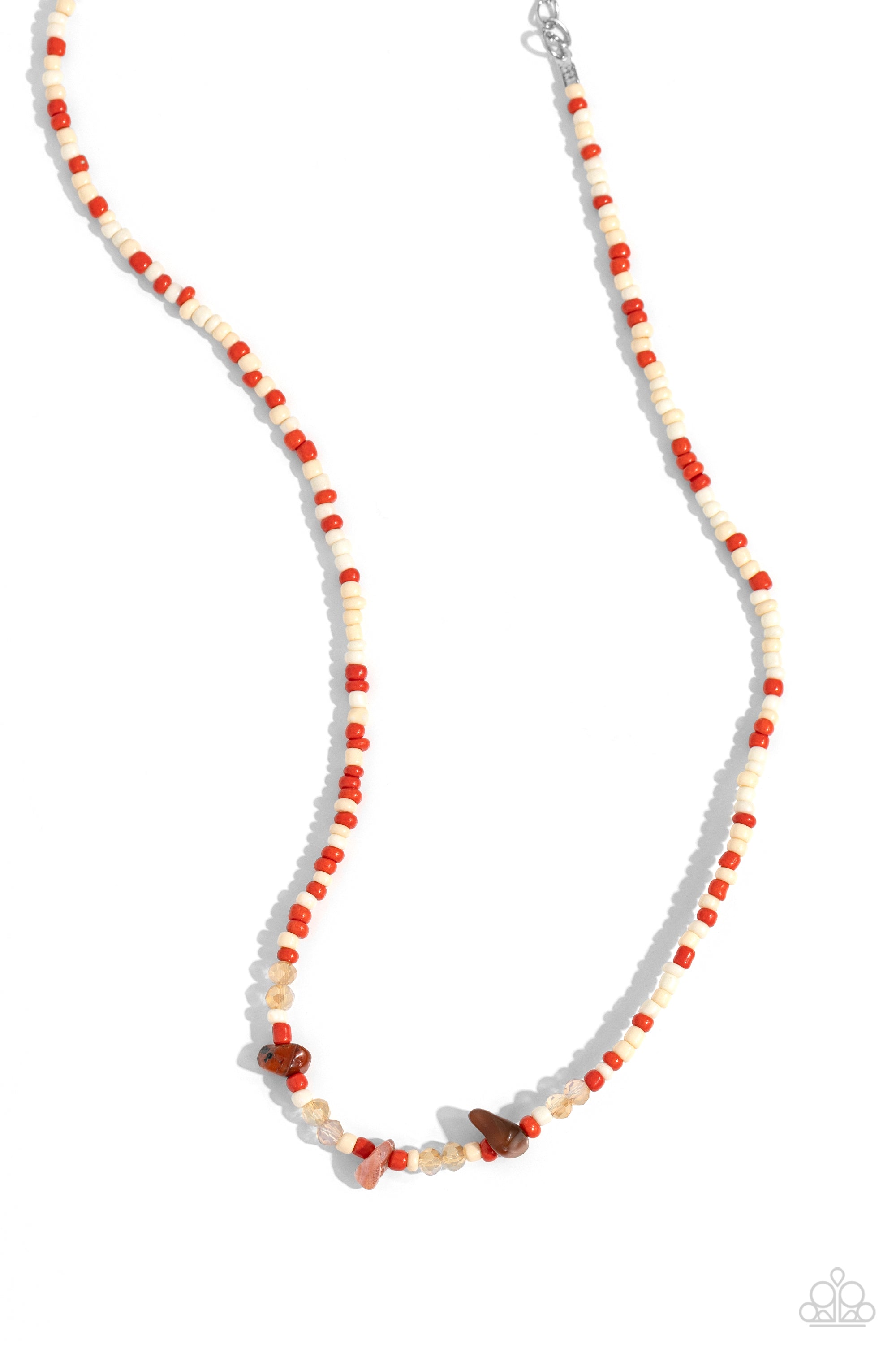 Naturally Notorious - Orange Paparazzi Necklace (S059)