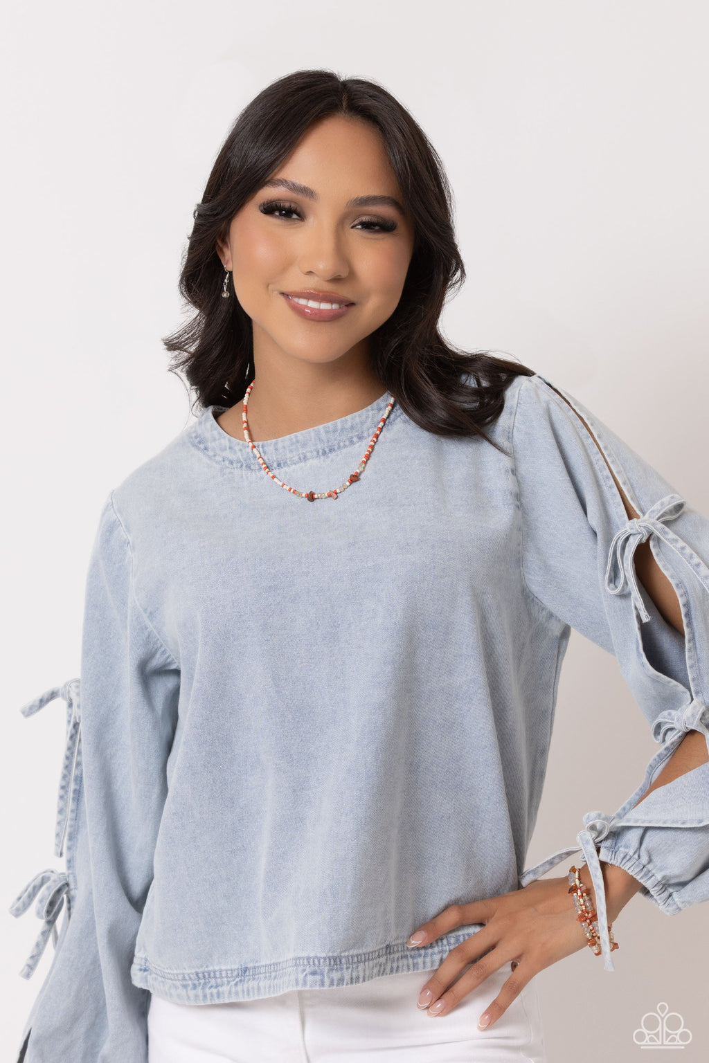 Naturally Notorious - Orange Paparazzi Necklace (S059)