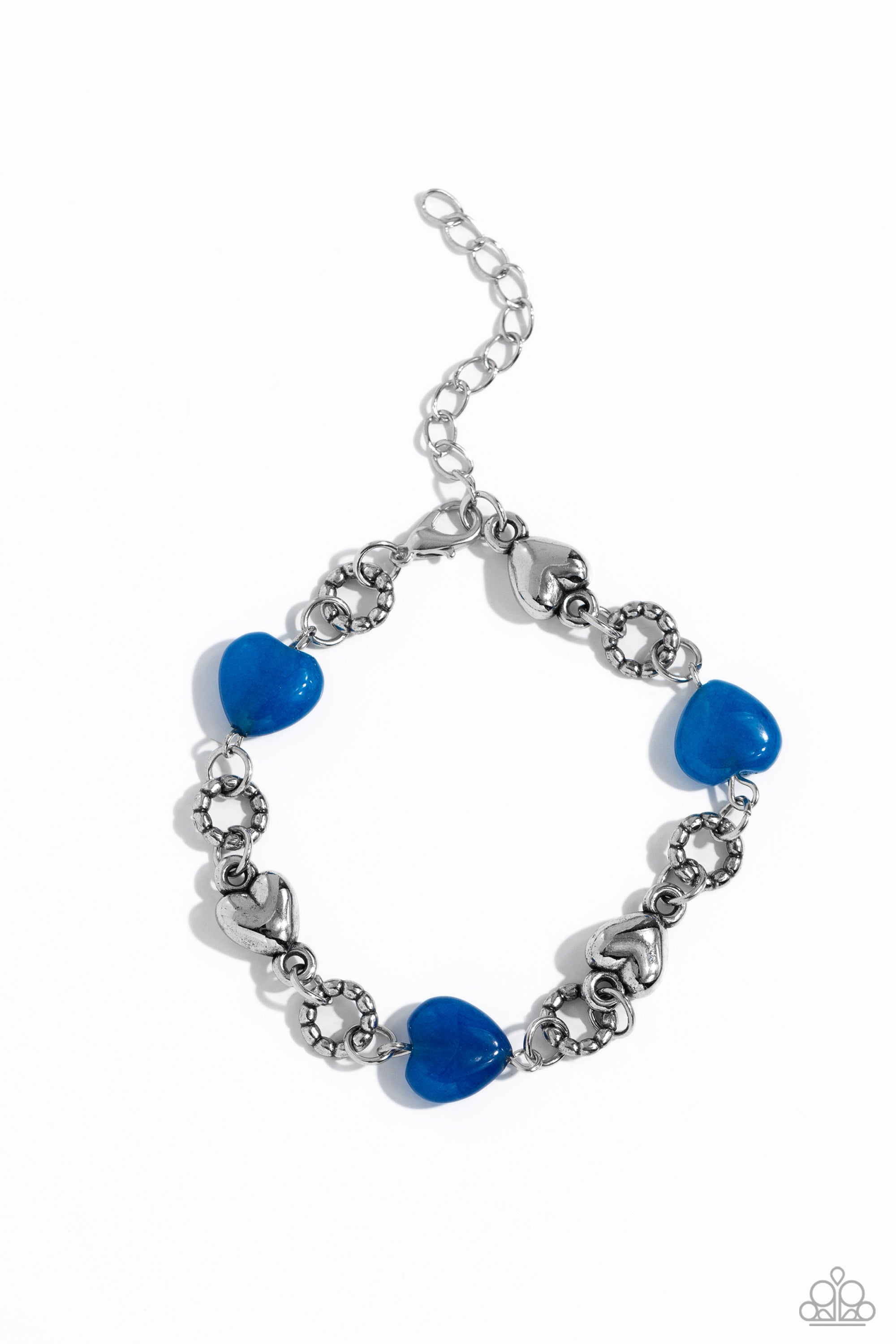 I Can Feel Your Heartbeat - Blue Paparazzi Bracelet 1371