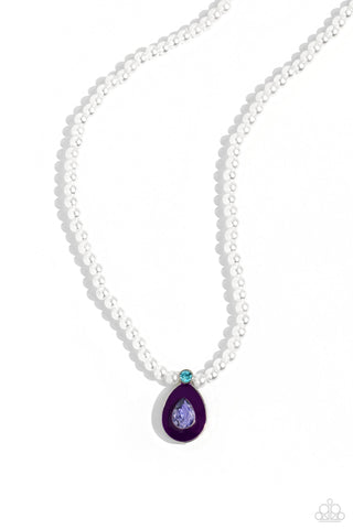 PEARL-demonium - Purple Paparazzi Necklace (#5661)