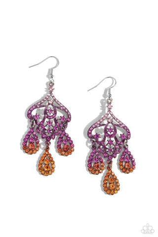 Chandelier Command - Multi Paparazzi Earring