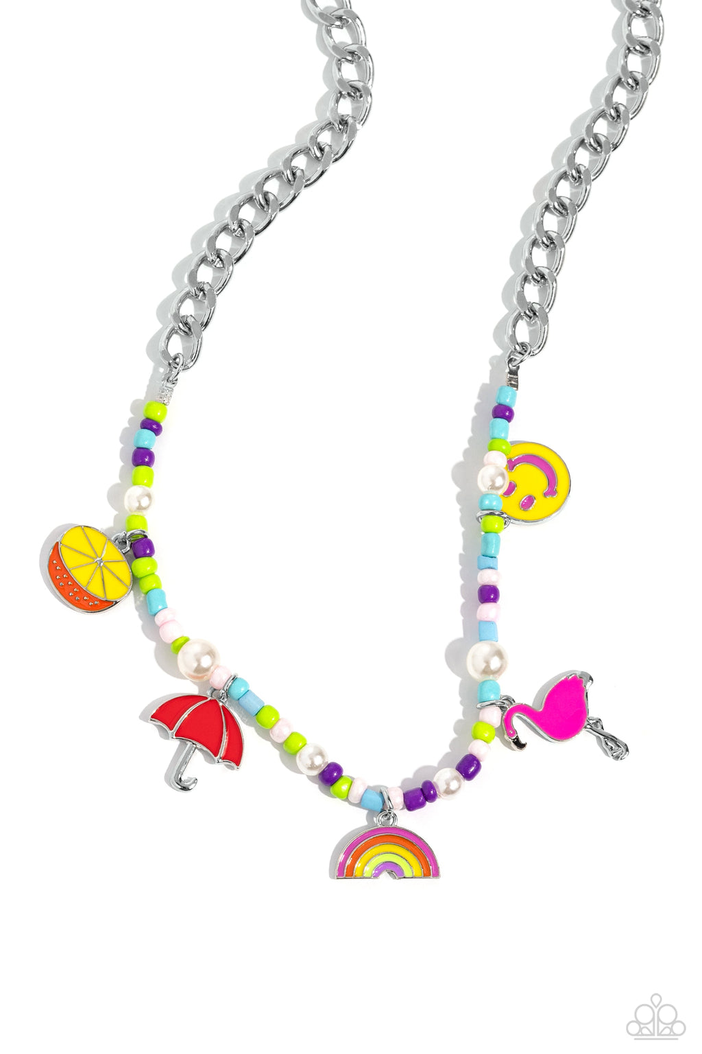 Summer Sentiment - Multi Paparazzi Necklace (PZ-5579)
