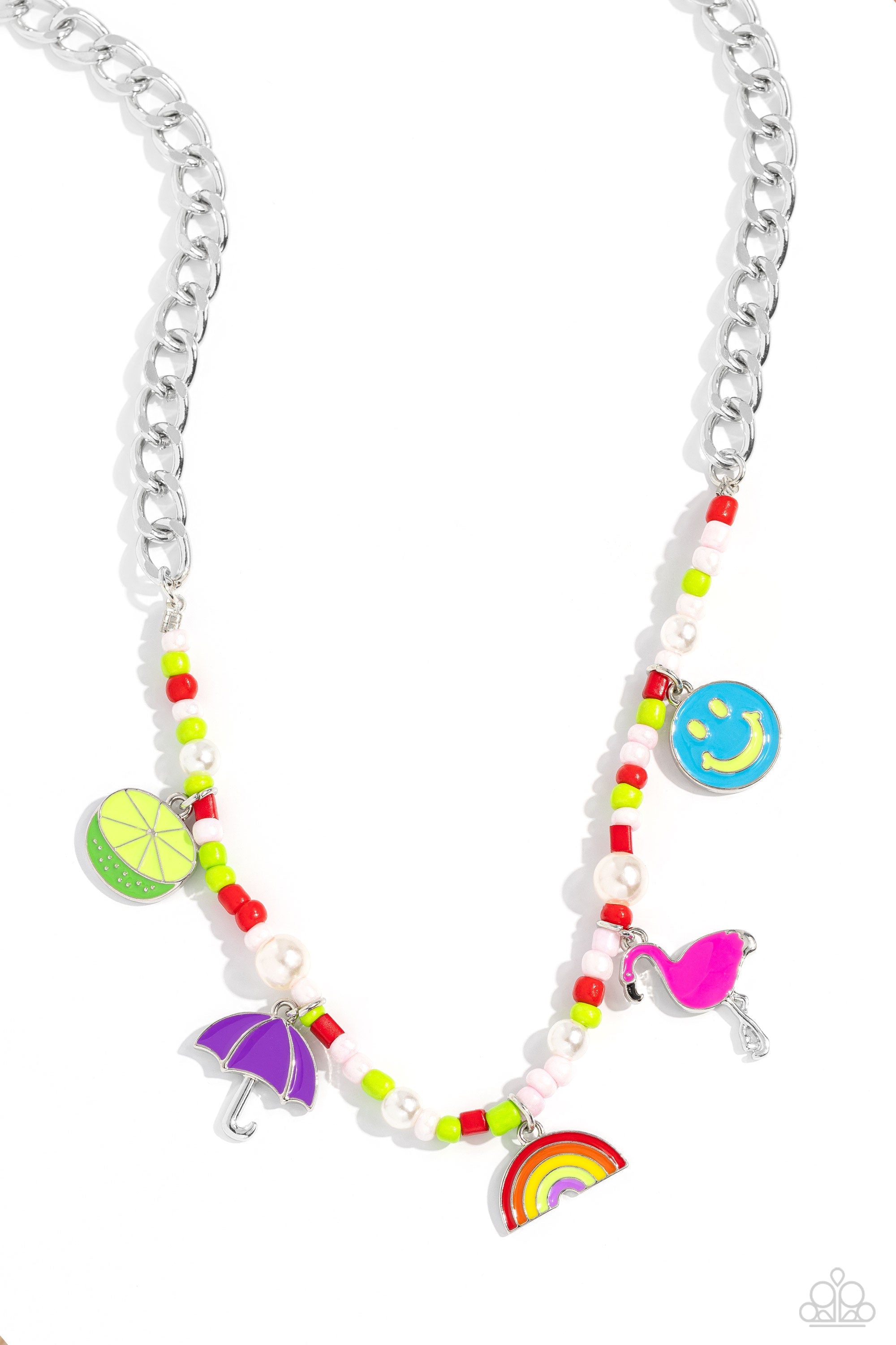 Summer Sentiment - Red Paparazzi Necklace (#1386)