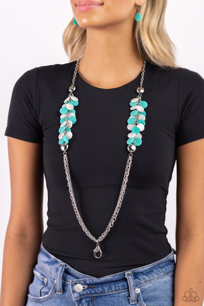 Shell Sensation - Green Paparazzi Necklace (L040)