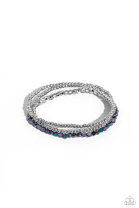 Backstage Beading - Silver Paparazzi Bracelet (#5596)