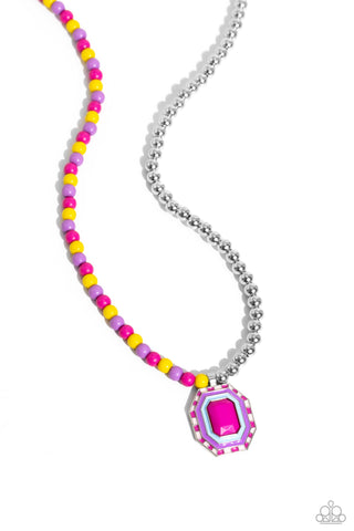 Contrasting Candy - Multi Paparazzi Necklace (#5682)