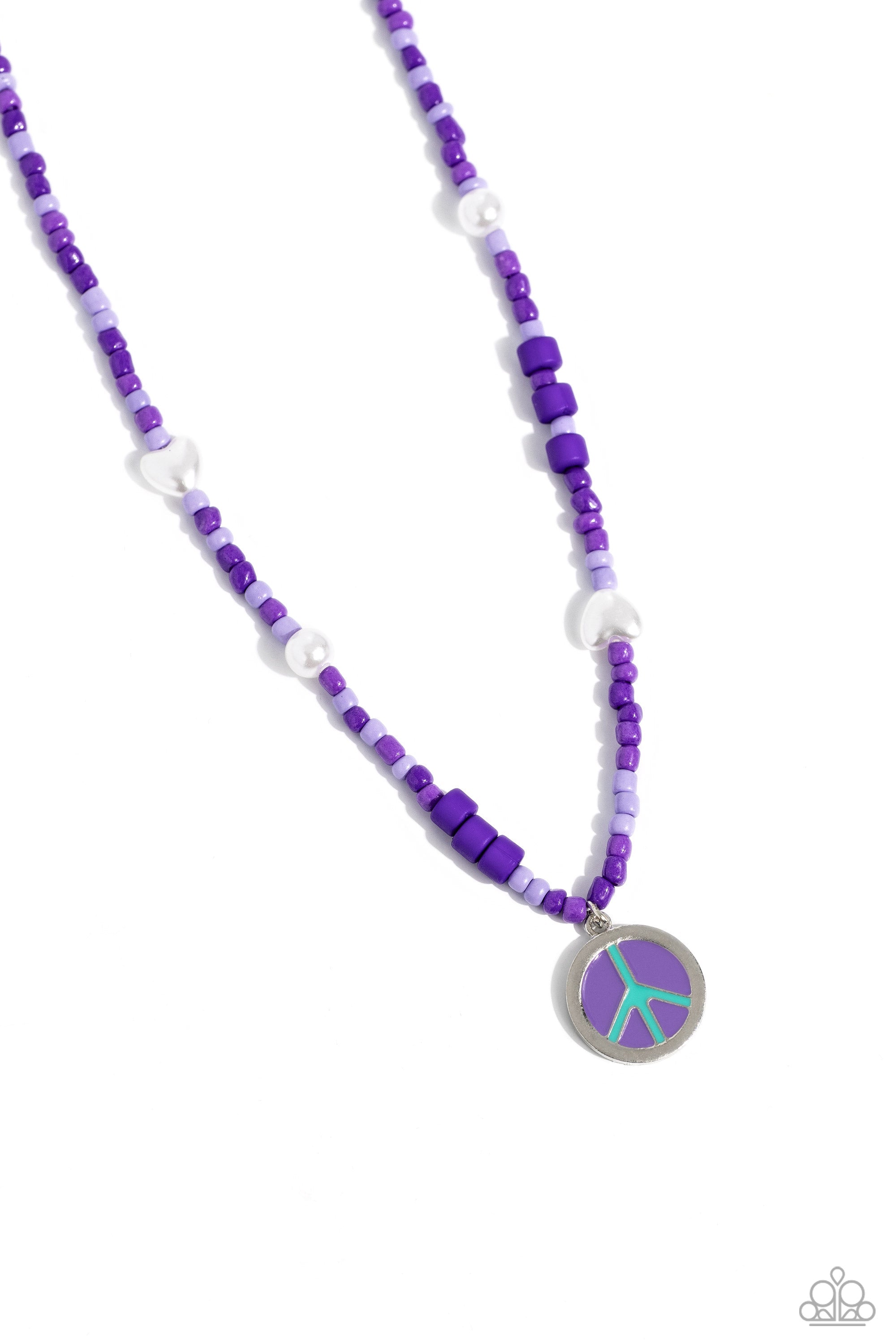 Pearly Possession - Purple Paparazzi Necklace (PZ-5647)