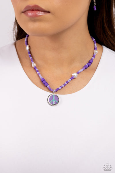 Pearly Possession - Purple Paparazzi Necklace (#5647)