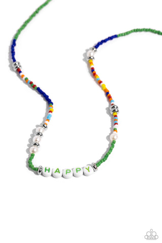 Happy to See You - Green Paparazzi Necklace (#5525)