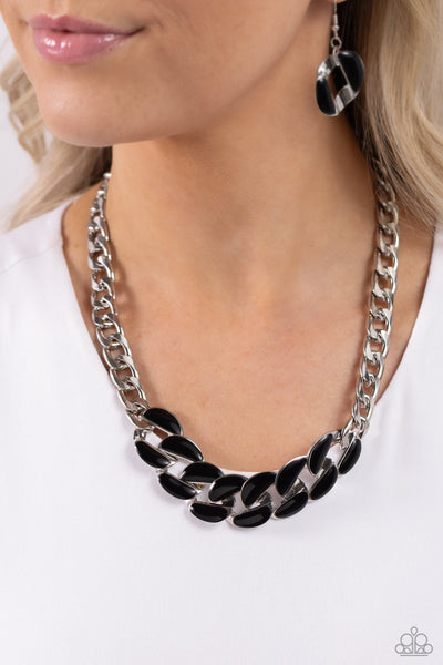 CURB Craze - Black Paparazzi Necklace  (#5733)