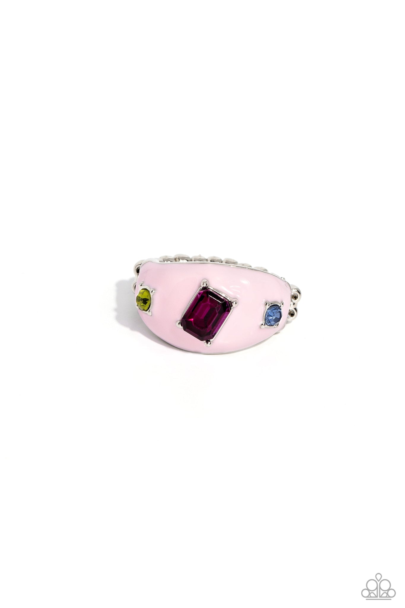 Blinding Behavior - Pink Paparazzi Ring (P31)