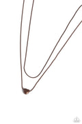 Sweetheart Series - Copper Paparazzi Necklace (#5703)