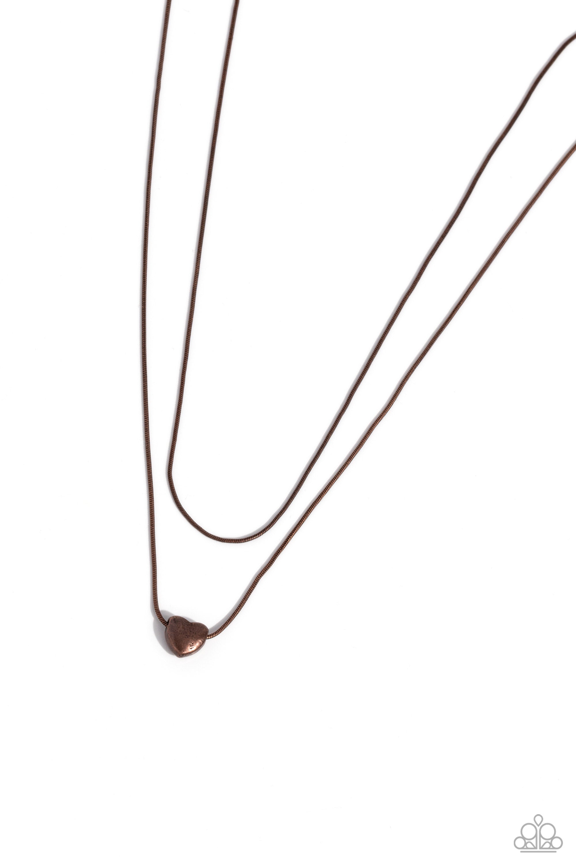 Sweetheart Series - Copper Paparazzi Necklace (#5703)