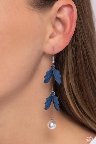 Edwardian Era - Blue Paparazzi Earring (#5717)