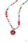 Pearly Possession - Red Paparazzi Necklace (#5614)
