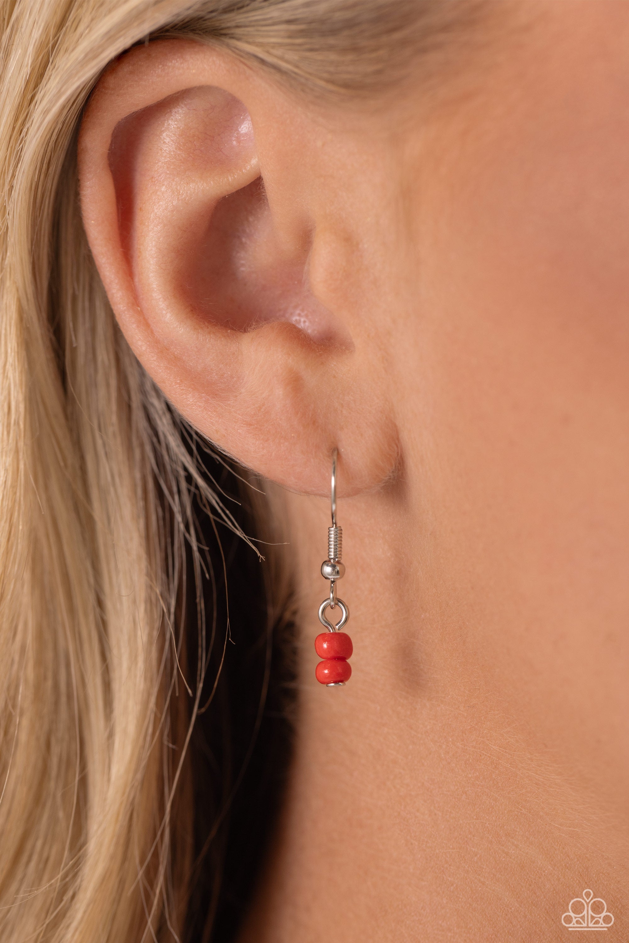 Pearly Possession - Red Paparazzi Necklace (#5614)