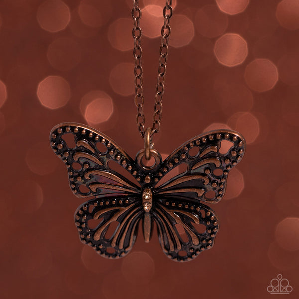 Textured Talent - Copper Paparazzi Necklace