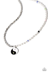 Youthful Yin and Yang - Black Paparazzi Necklace (#2139)