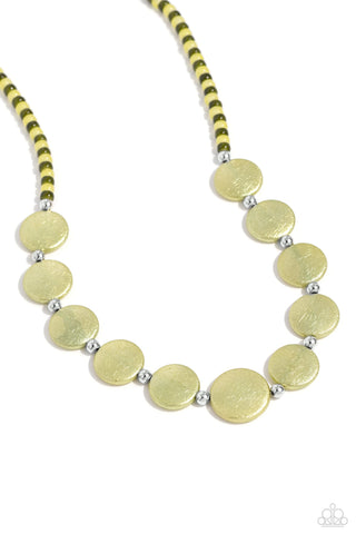 Scratched Showtime - Green Paparazzi Necklace (#2976)