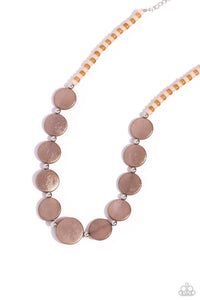 Scratched Showtime - Brown Paparazzi Necklace (#5649)