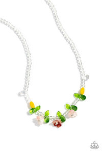 World GLASS Wonder - Orange Paparazzi Necklace  (#5737)