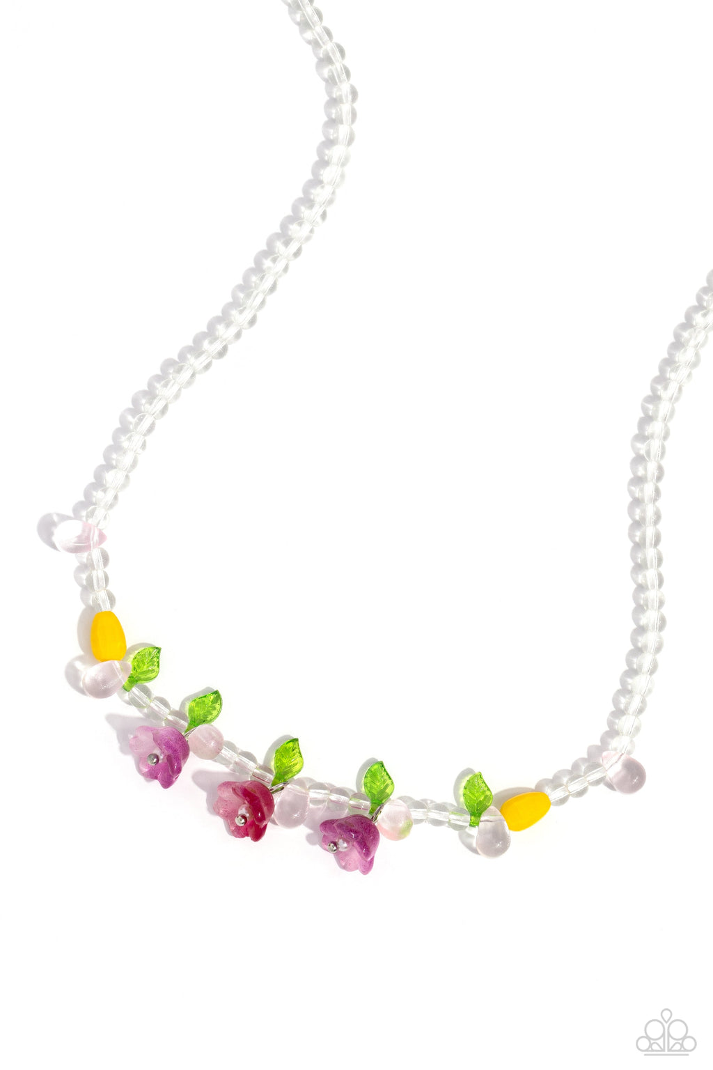 World GLASS Wonder - Pink Paparazzi Necklace (#5121)
