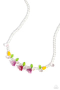 World GLASS Wonder - Pink Paparazzi Necklace (#5121)
