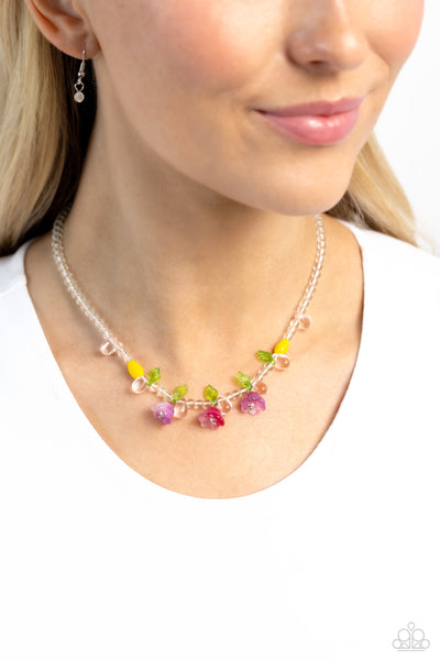 World GLASS Wonder - Pink Paparazzi Necklace (#5121)