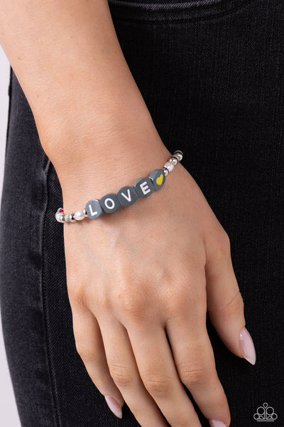 Love Language - Silver Paparazzi Bracelet  (#5735)