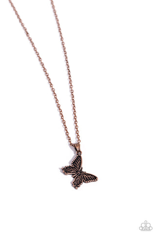 Midair Magic - Copper Paparazzi Necklace (#2767)