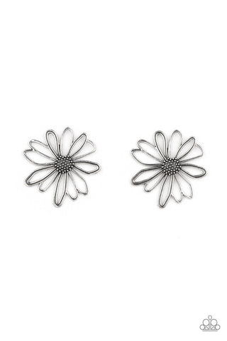 Artisan Arbor - Silver Paparazzi Earrings (#4381)