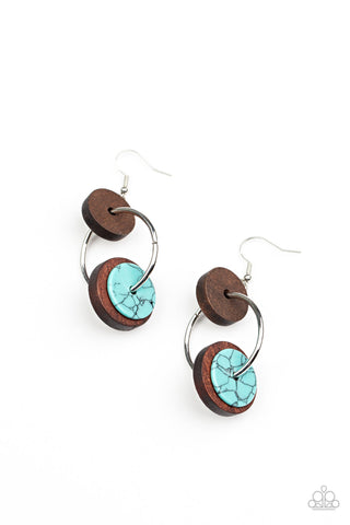 Artisanal Aesthetic - Blue Paparazzi Earrings